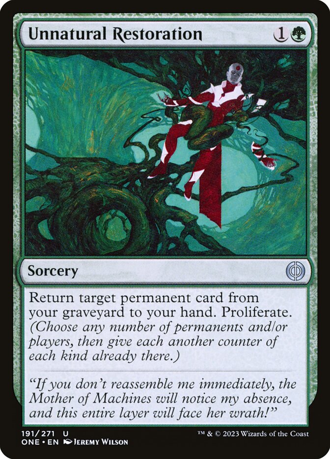 Unnatural Restoration - [Foil] Phyrexia: All Will Be One (ONE)