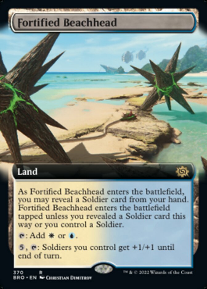 Fortified Beachhead - [Foil, Extended Art] The Brothers' War (BRO)
