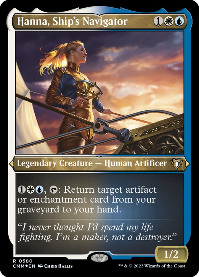 Hanna, Ship's Navigator - [Etched Foil] Commander Masters (CMM)