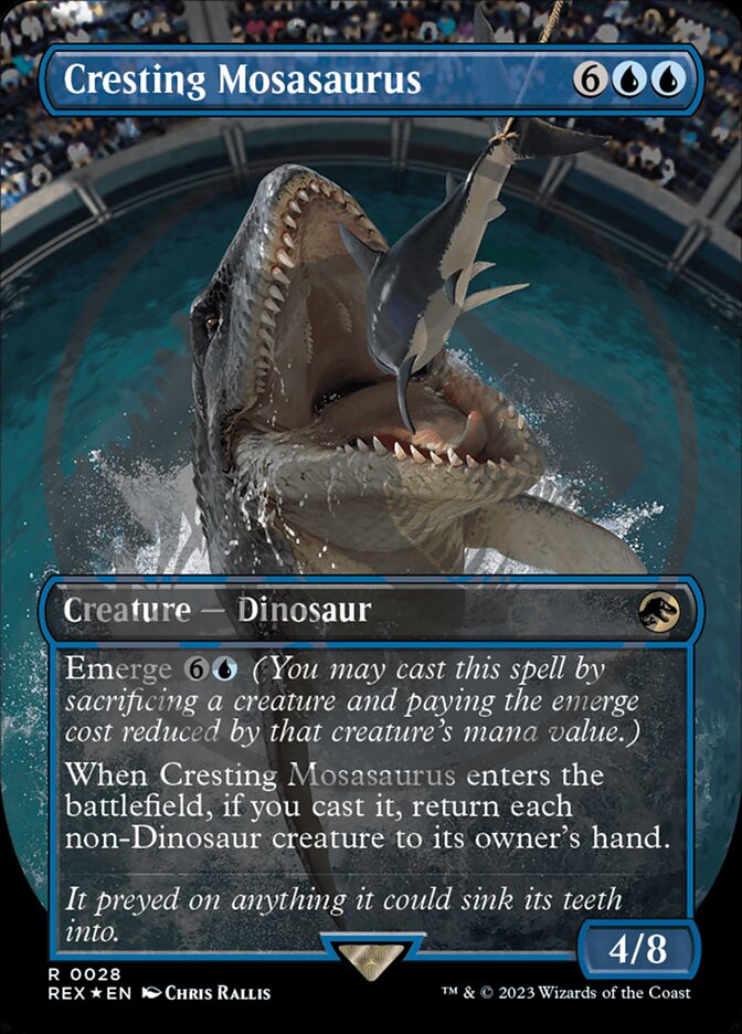 Cresting Mosasaurus - [Foil, Emblem] Jurassic World Collection (REX)