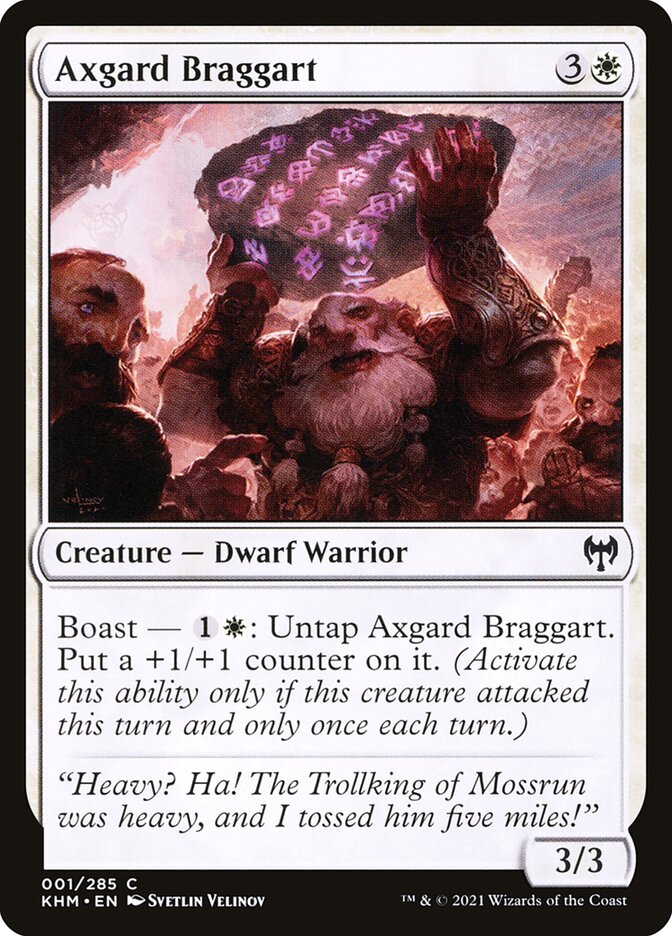 Axgard Braggart - [Foil] Kaldheim (KHM)