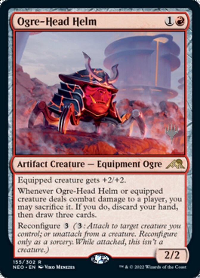 Ogre-Head Helm - [Promo] Kamigawa: Neon Dynasty Promos (PNEO)