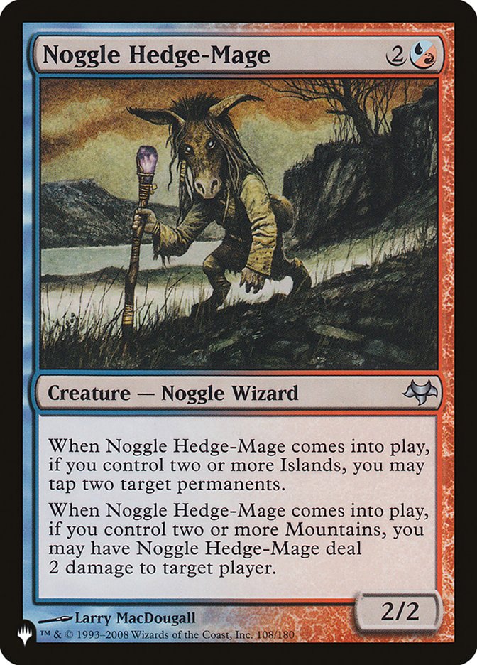 Noggle Hedge-Mage - The List (PLIST)