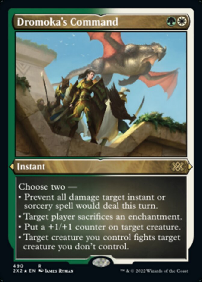 Dromoka's Command - [Etched Foil] Double Masters 2022 (2X2)
