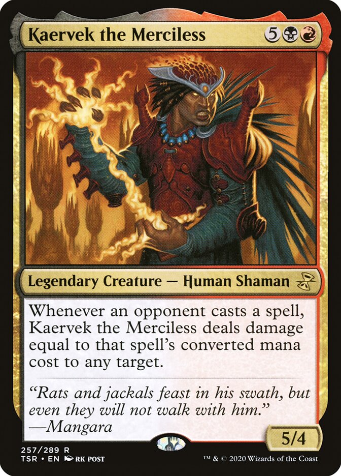Kaervek the Merciless - [Foil] Time Spiral Remastered (TSR)