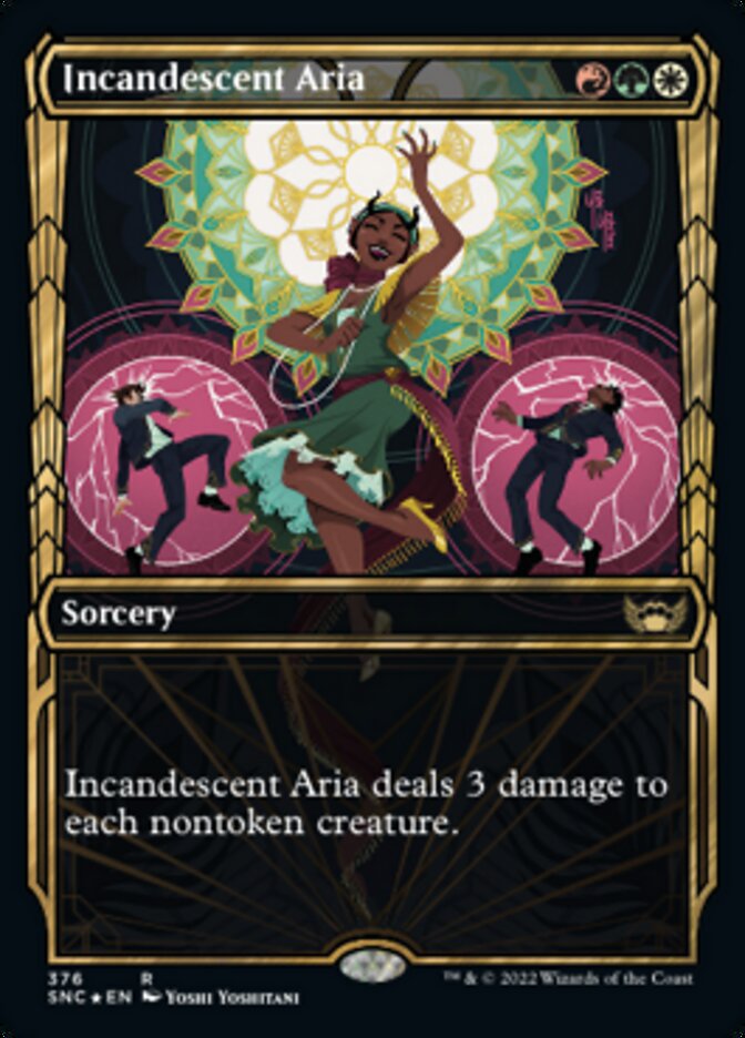 Incandescent Aria - [Gilded Foil, Showcase] Streets of New Capenna (SNC)