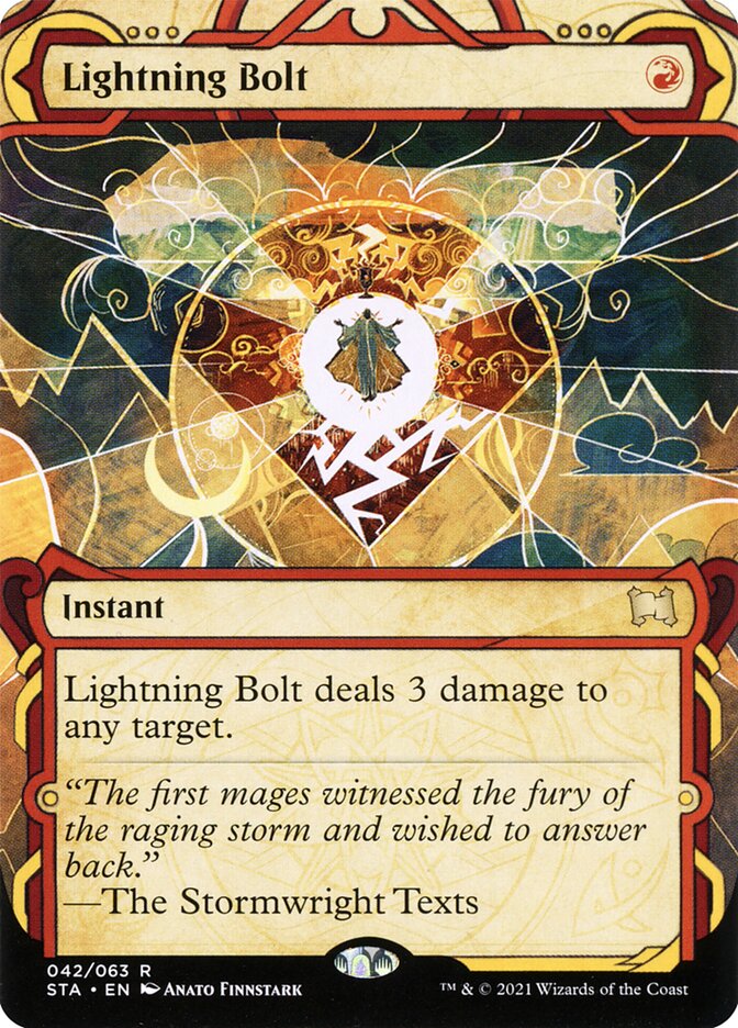 Lightning Bolt - [Etched] Strixhaven Mystical Archive (STA)