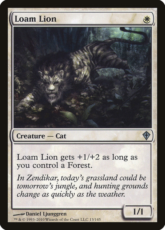 Loam Lion - [Foil] Worldwake (WWK)