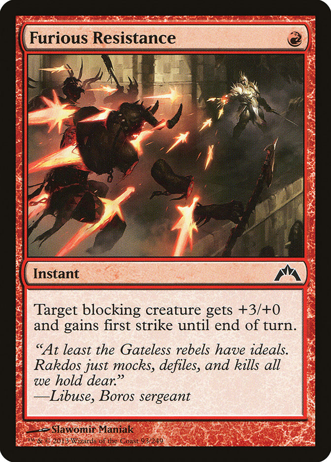 Furious Resistance - [Foil] Gatecrash (GTC)