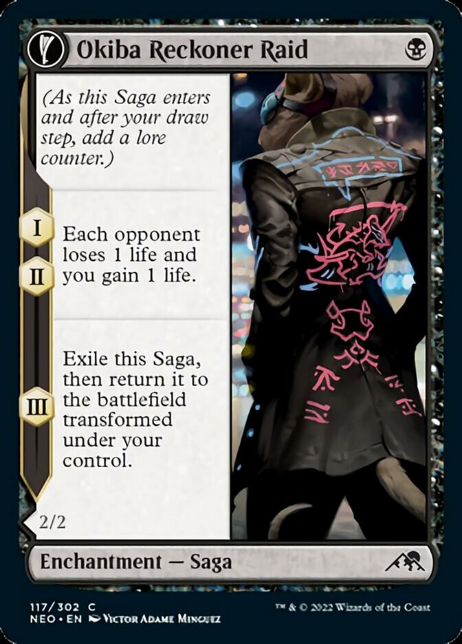 Okiba Reckoner Raid // Nezumi Road Captain - Kamigawa: Neon Dynasty (NEO)
