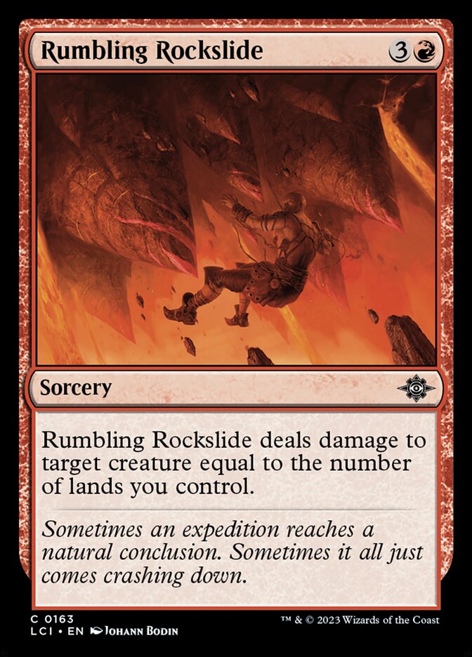 Rumbling Rockslide - [Foil] The Lost Caverns of Ixalan (LCI)
