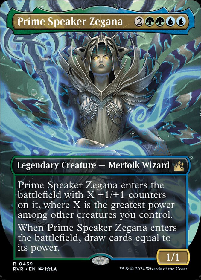 Prime Speaker Zegana - [Foil, Borderless] Ravnica Remastered (RVR)