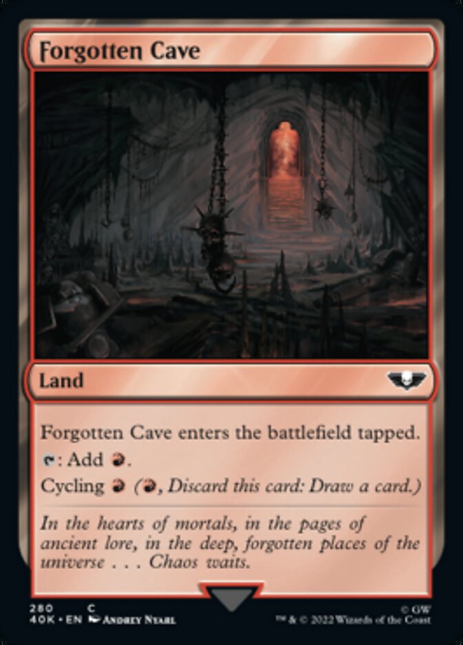 Forgotten Cave - [Surge Foil] Warhammer 40,000 Commander (40K)