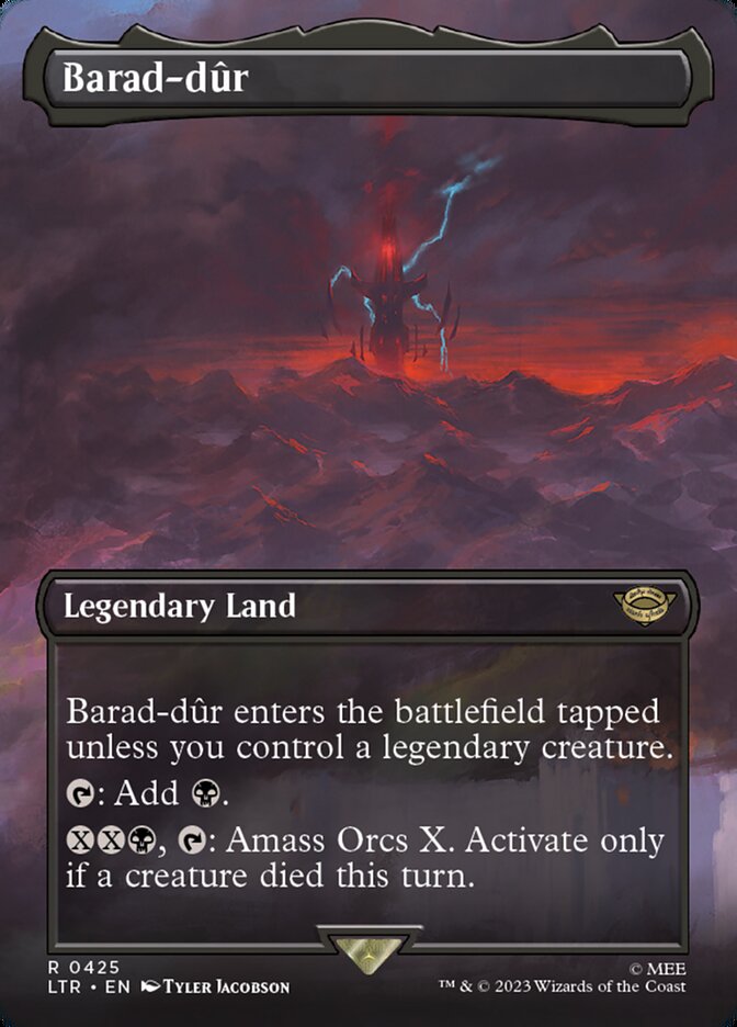 Barad-dûr - [Foil, Borderless] The Lord of the Rings: Tales of Middle-earth (LTR)