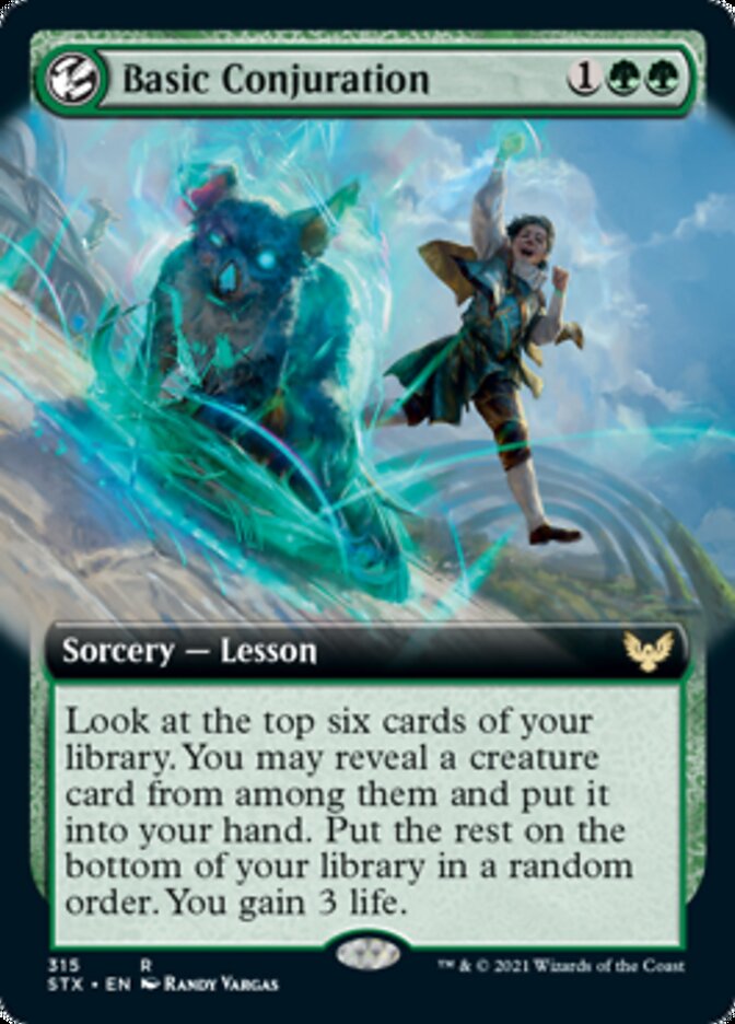 Basic Conjuration - [Foil, Extended Art] Strixhaven: School of Mages (STX)