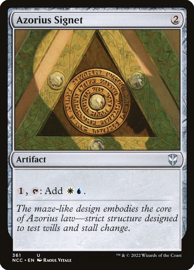 Azorius Signet - [Foil] New Capenna Commander (NCC)
