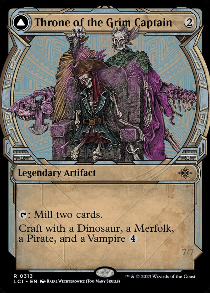 Throne of the Grim Captain // The Grim Captain - [Showcase] The Lost Caverns of Ixalan (LCI)