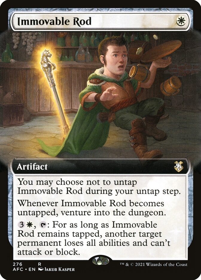 Immovable Rod - [Extended Art] Forgotten Realms Commander (AFC)