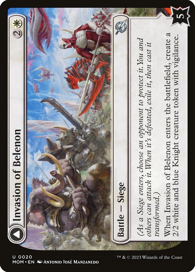 Invasion of Belenon // Belenon War Anthem - [Foil] March of the Machine (MOM)