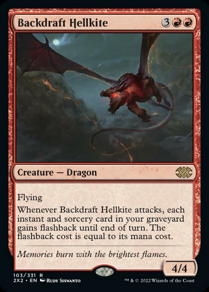 Backdraft Hellkite - [Foil] Double Masters 2022 (2X2)