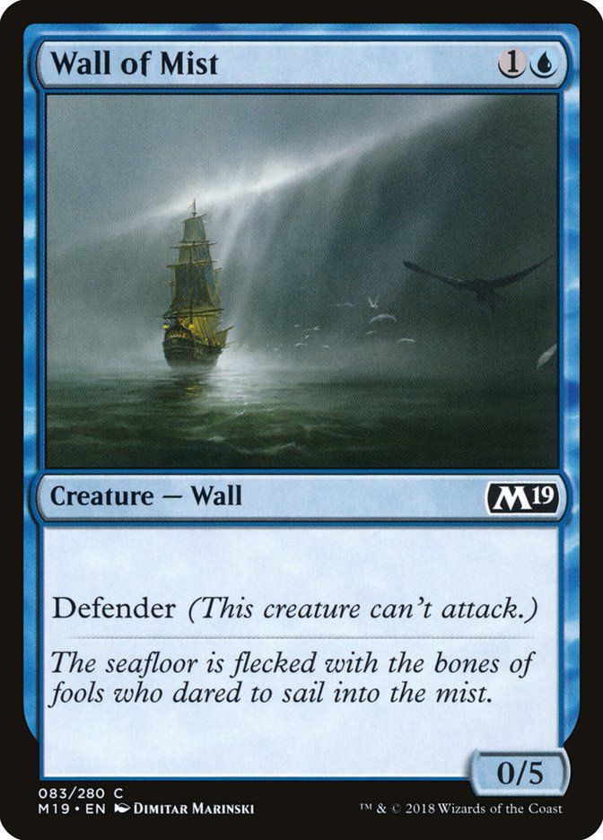 Wall of Mist - [Foil] Core Set 2019 (M19)