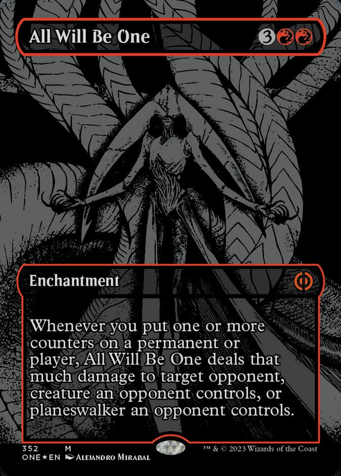 All Will Be One - [Oil Slick Foil, Borderless] Phyrexia: All Will Be One (ONE)