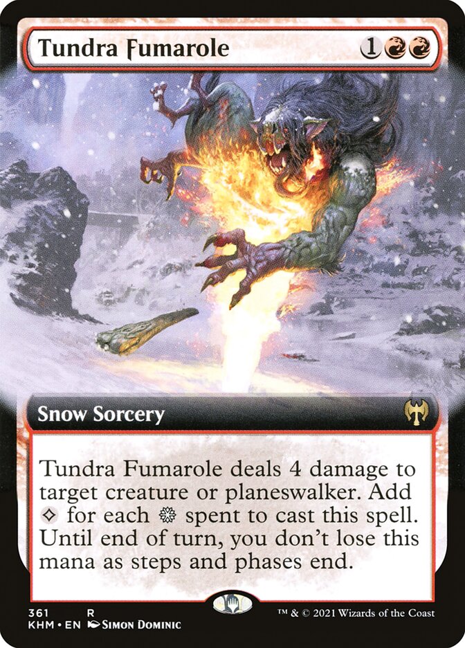 Tundra Fumarole - [Foil, Extended Art] Kaldheim (KHM)