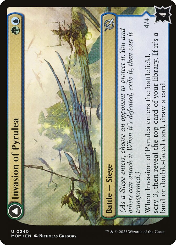 Invasion of Pyrulea // Gargantuan Slabhorn - [Foil] March of the Machine (MOM)