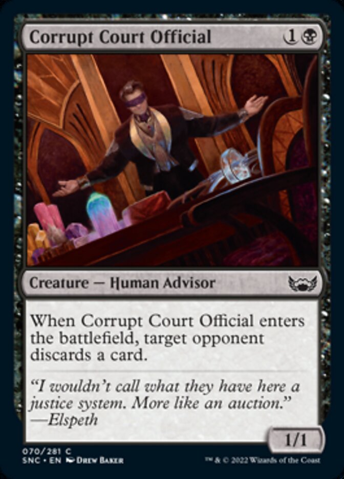Corrupt Court Official - [Foil] Streets of New Capenna (SNC)