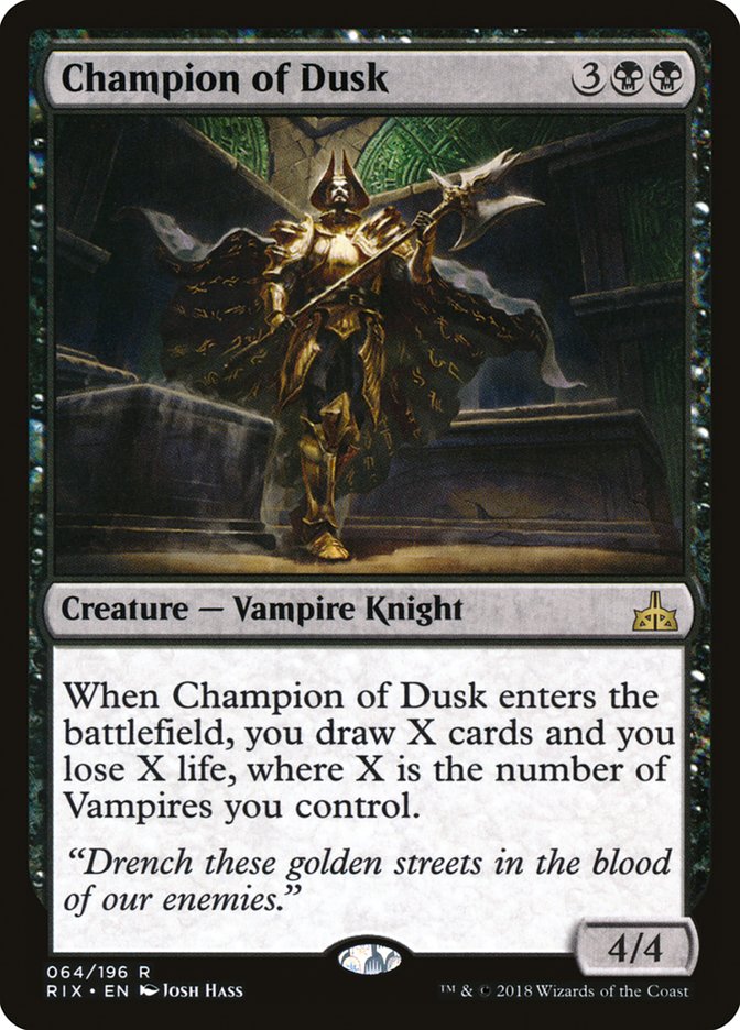 Champion of Dusk - [Foil] Rivals of Ixalan (RIX)