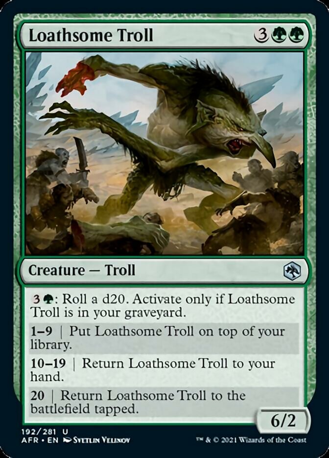 Loathsome Troll - [Foil] Adventures in the Forgotten Realms (AFR)