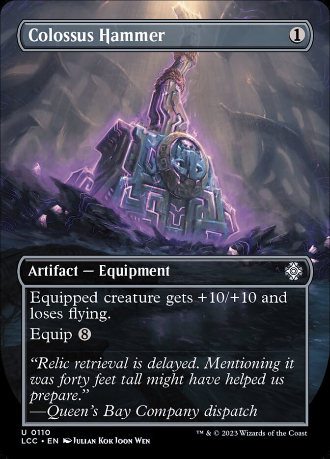 Colossus Hammer - [Borderless] Lost Caverns of Ixalan Commander (LCC)