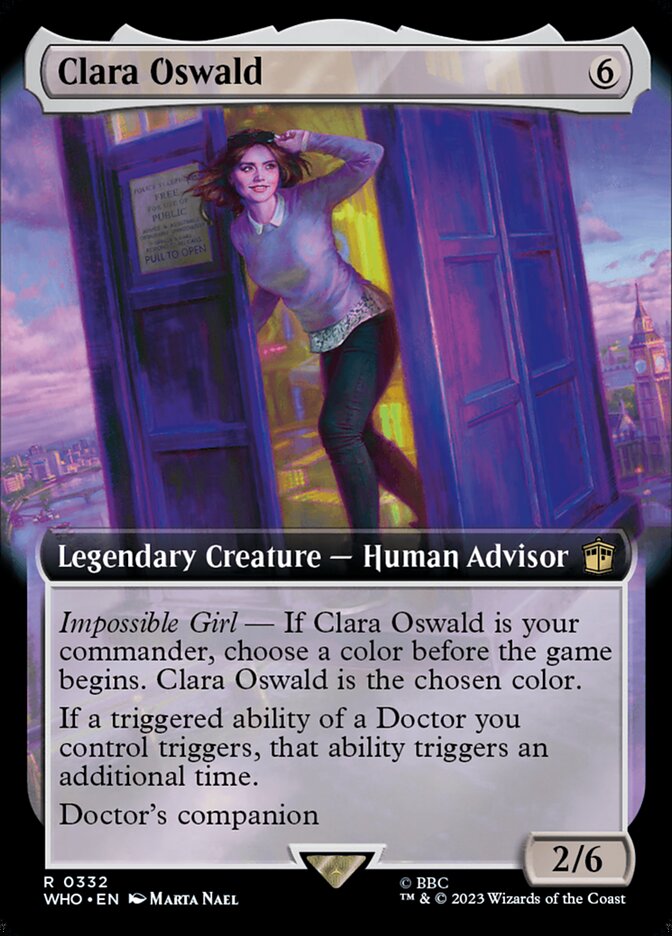 Clara Oswald - [Foil, Extended Art] Doctor Who (WHO)