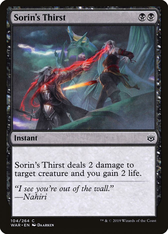 Sorin's Thirst - [Foil] War of the Spark (WAR)