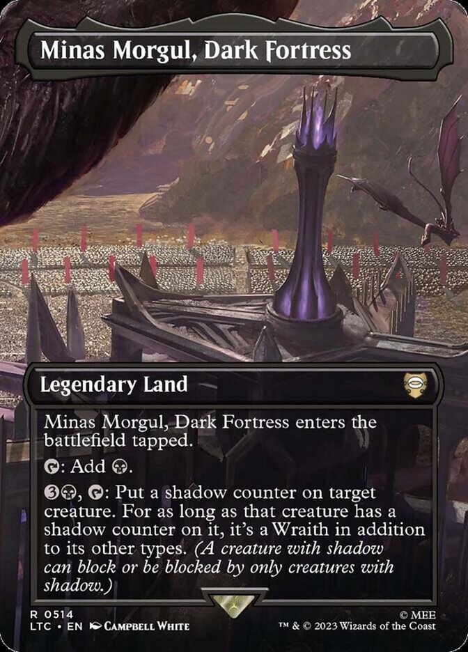 Minas Morgul, Dark Fortress - [Foil, Borderless] Tales of Middle-earth Commander (LTC)