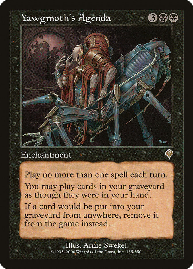 Yawgmoth's Agenda - [Foil, Retro Frame] Invasion (INV)
