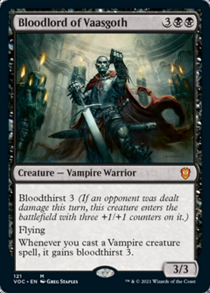 Bloodlord of Vaasgoth - [Foil] Crimson Vow Commander (VOC)