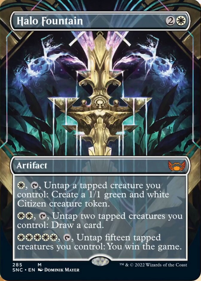 Halo Fountain - [Foil, Borderless] Streets of New Capenna (SNC)