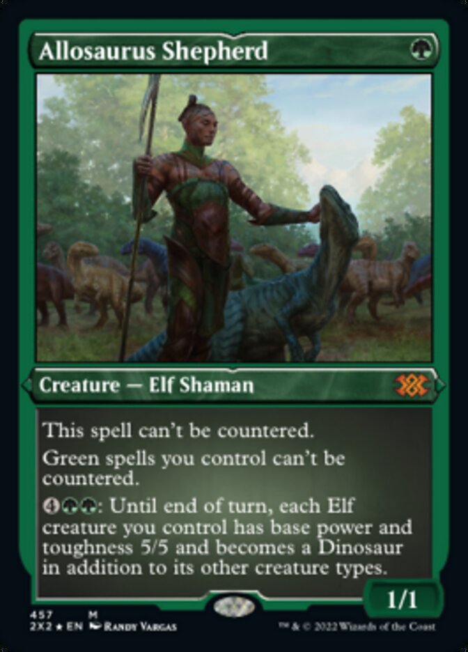Allosaurus Shepherd - [Etched Foil] Double Masters 2022 (2X2)