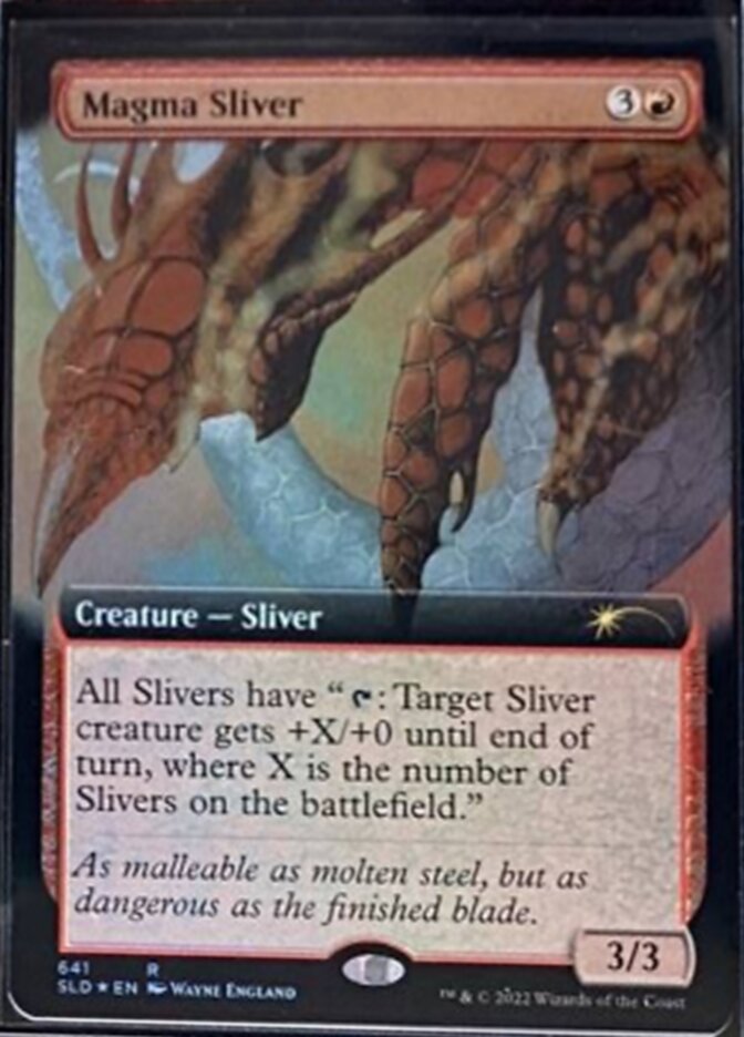 Magma Sliver (641) - [Foil, Extended Art] Secret Lair Drop (SLD)