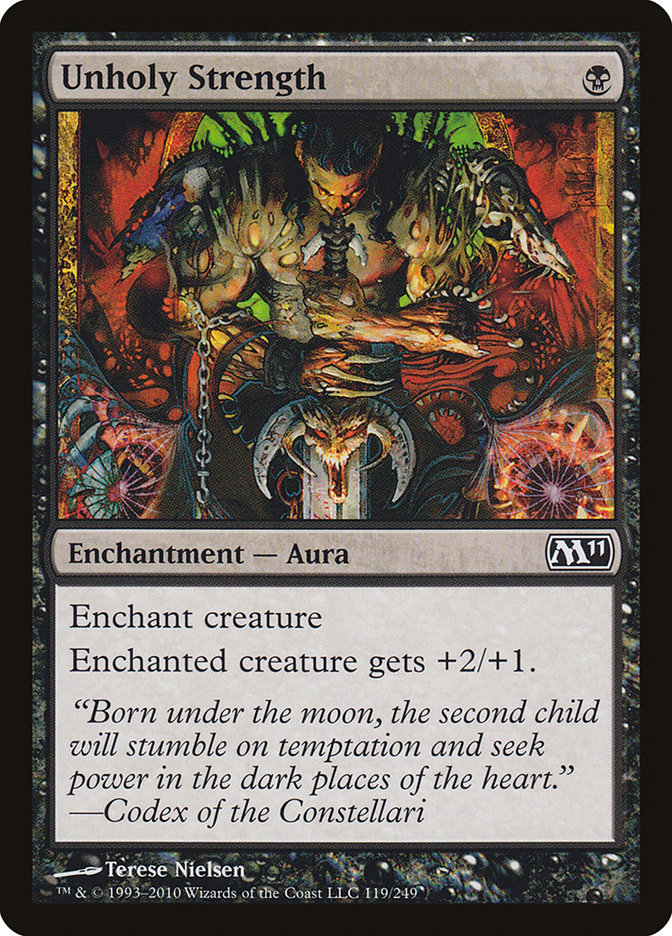 Unholy Strength - [Foil] Magic 2011 (M11)