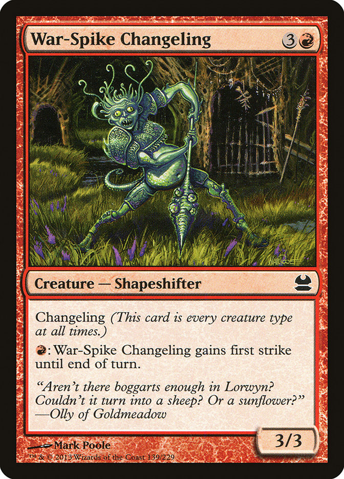 War-Spike Changeling - [Foil] Modern Masters (MMA)