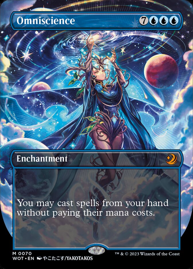 Omniscience - [Foil, Borderless] Wilds of Eldraine: Enchanting Tales (WOT)