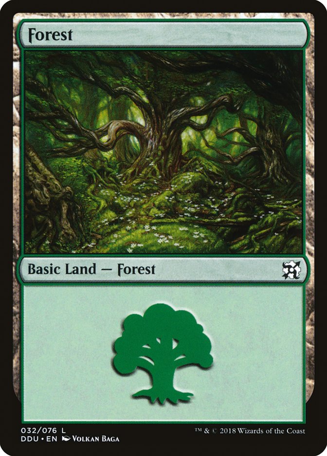 Forest (32) - Duel Decks: Elves vs. Inventors (DDU)