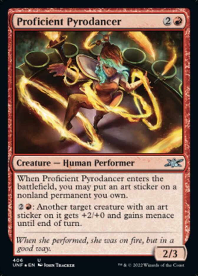 Proficient Pyrodancer - [Galaxy Foil] Unfinity (UNF)