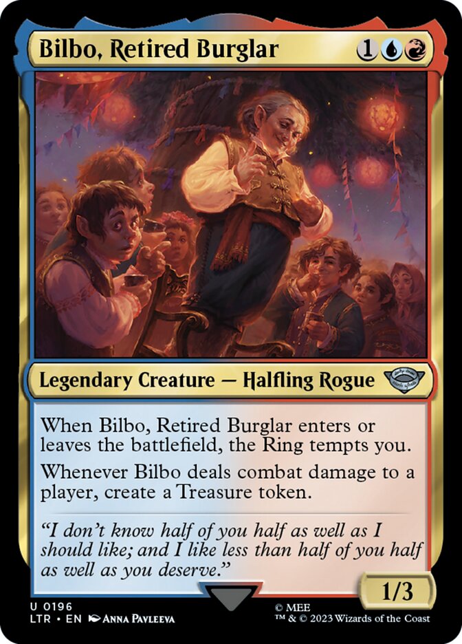 Bilbo, Retired Burglar - [Foil] The Lord of the Rings: Tales of Middle-earth (LTR)