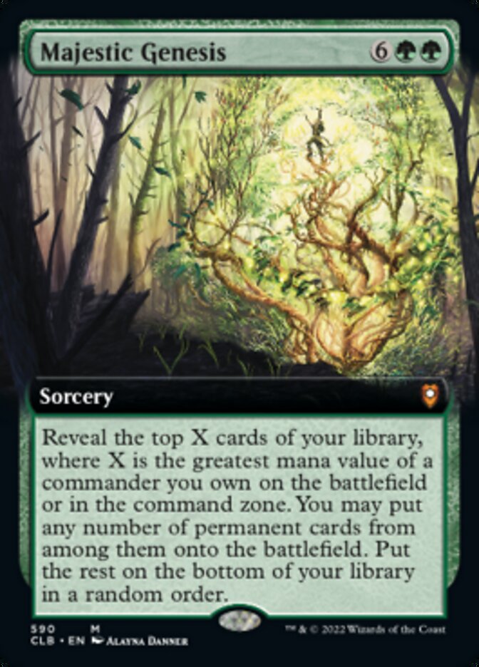 Majestic Genesis - [Extended Art] Commander Legends: Battle for Baldur's Gate (CLB)