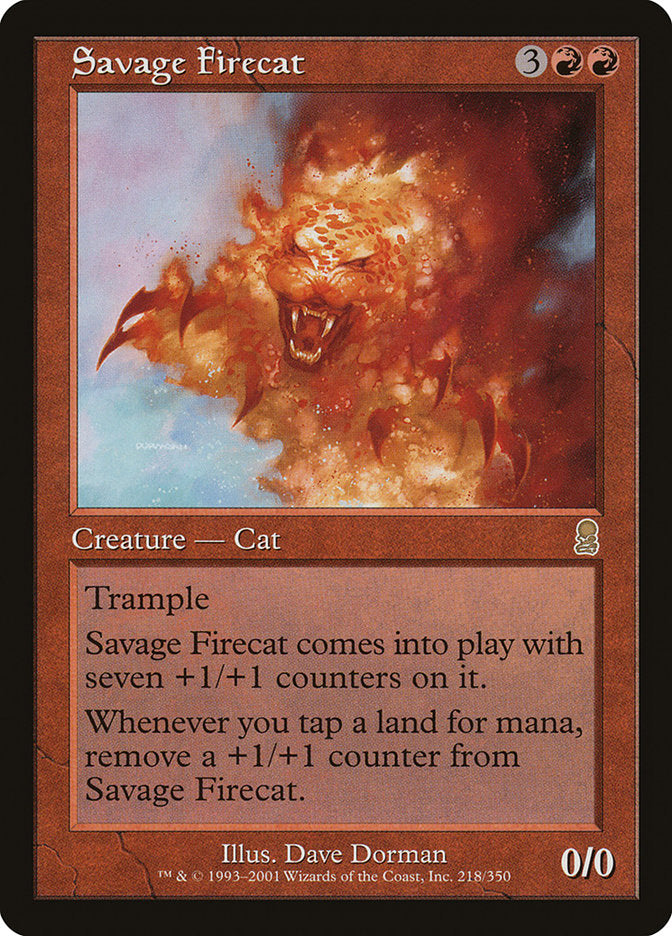 Savage Firecat - [Foil, Retro Frame] Odyssey (ODY)