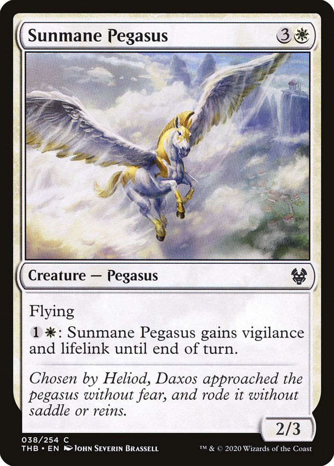 Sunmane Pegasus - [Foil] Theros Beyond Death (THB)