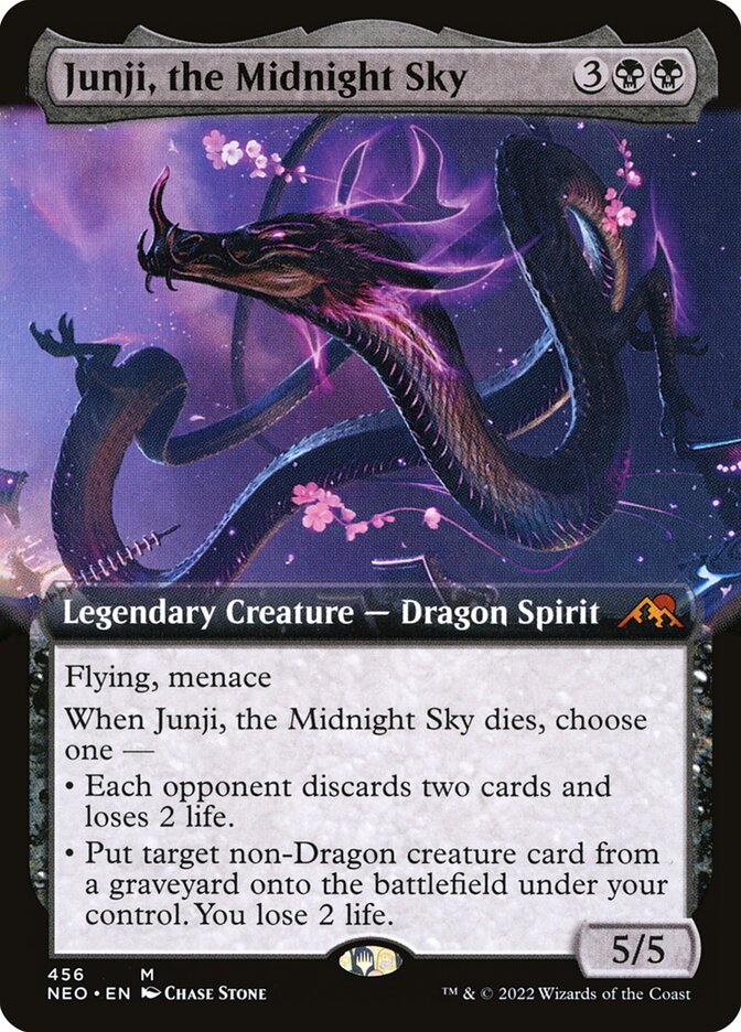 Junji, the Midnight Sky - [Foil, Extended Art] Kamigawa: Neon Dynasty (NEO)